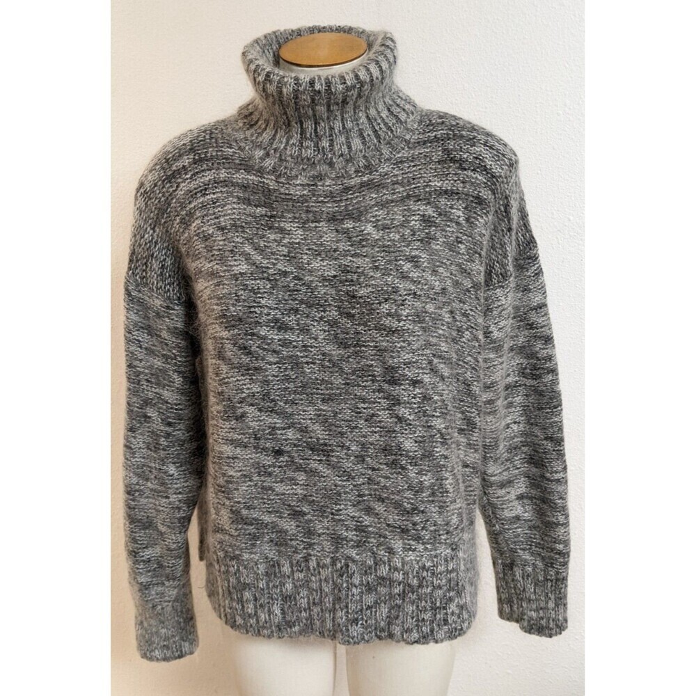 ALL POINTS By Reference Point Silk/Mohair Blend Turtleneck Long Slv Sweater LG